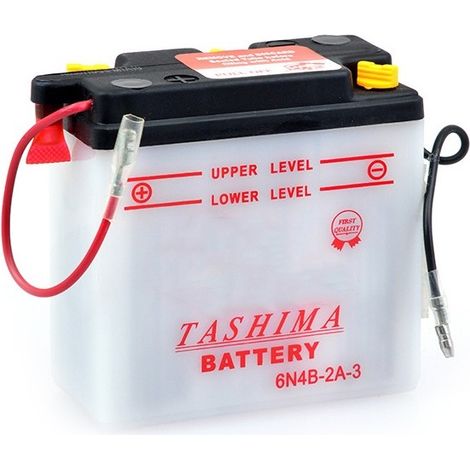 Batterie Plomb Tashima 6v, 4a. L: 102, L: 48, H:96mm, + à Gauche Pour Motos. (livrée Sans Acide). - Batterie à Mettre En Acide A