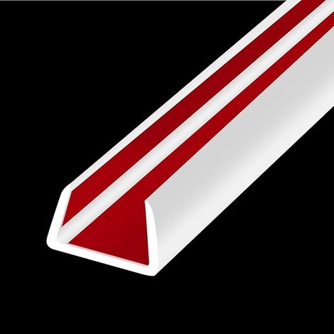 Bordure de Bord en Caoutchouc, Bande autocollante Flexible en Forme de U, Protection de 12 mm de Large, pour Bois, contreplaqué, Meubles, Blanc (1/5)