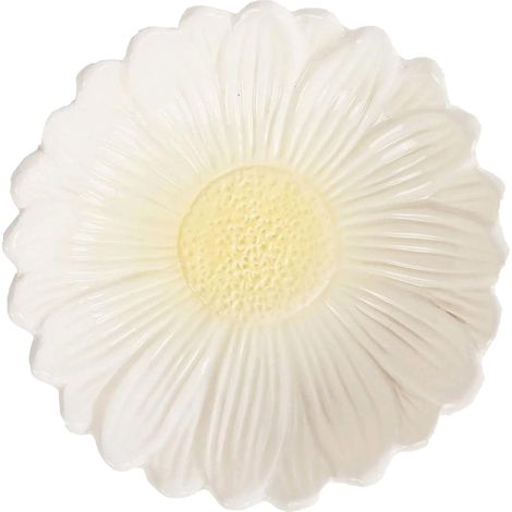 Bol en forme de fleur en dolomite, blanc, passe au lave-vaisselle, 16 cm (1/3)