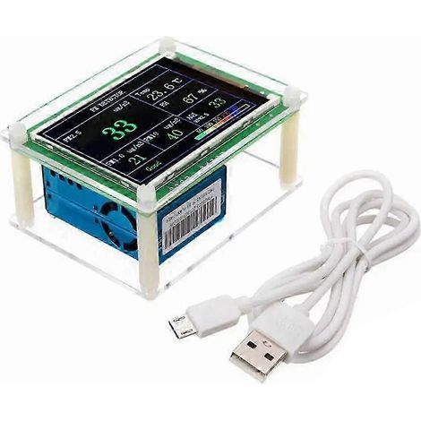 Le module de détection PM1.0, PM2.5 et PM10, testeur de capteurs de poussières pour la qualité de l'air, prend en charge l'exportation des données de surveillance en kns. (1/5)