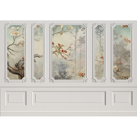 Papier peint panoramique - Paysage Moulures 3D - 130 cm x 91 cm (1/2)