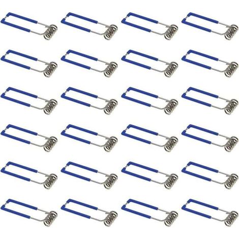 Lot de 24 pinces de fixation à ressort pour spot encastré GU10 MR16 1,5 x 60 mm (1/5)