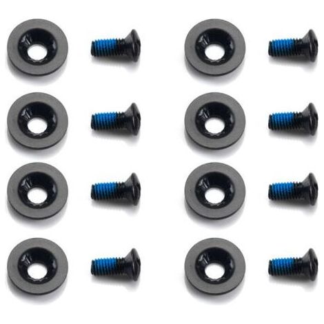 Lot de 16 vis M6 pour fixation de snowboard, 1 jeu de vis fixes pour snowboard, accessoires de ski pour fixations de snowboard, 8 vis, 8 rondelles (1/4)