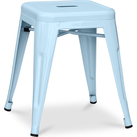 Industrial Design Stool - 45cm - New Edition - Stylix Light blue (1/5)