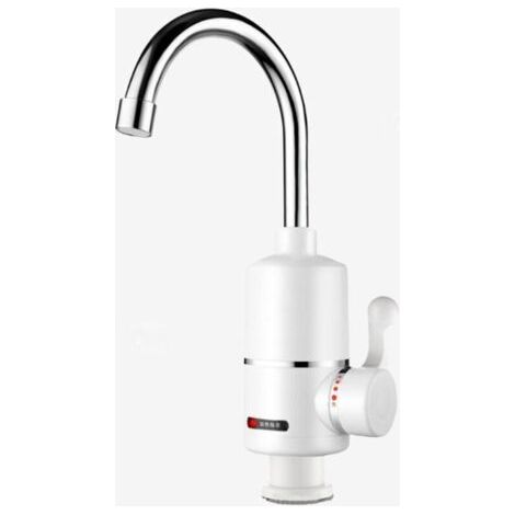 Robinet électrique pour évier - armature + mitigeur chaud et froid - chauffage électrique instantané et chauffe-eau,Spécifications européennes,G1/2(l'eau en dessous) (1/4)