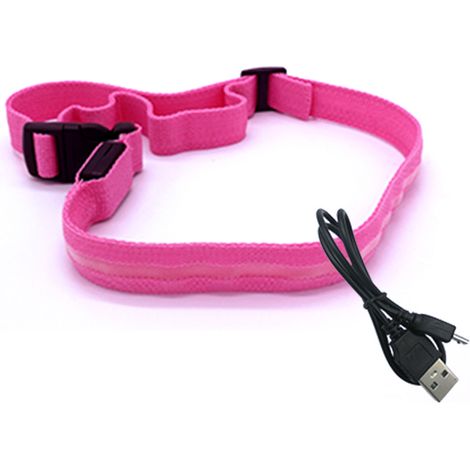 Ceinture Led Rechargeable Usb - Haute Visibilité 360 Degrés - Pour Vélo Et Randonnée - Lot De 1 (1/5)