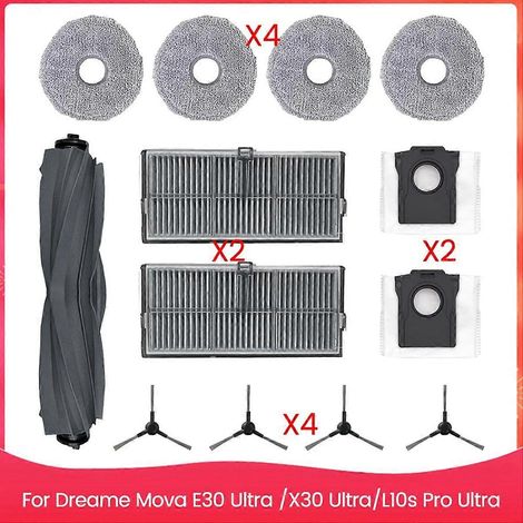 Ersatzteile und Zubehör kompatibel mit den Staubsaugern Dreame Mova E30 Ultra / X30 Ultra / L10s Pro Ultra (1/5)