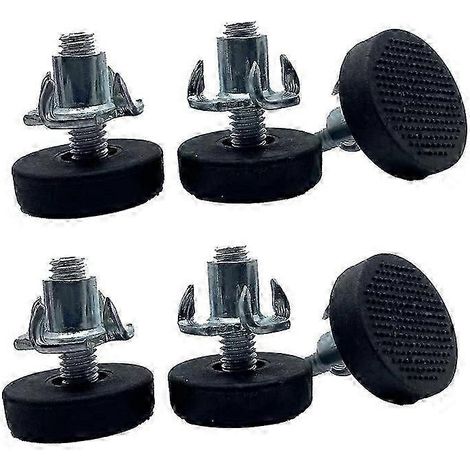 6 vis M6 pour pieds de meubles + 6 écrous à griffes réglables M6 pour embouts de cadre de table et de chaise (1/5)