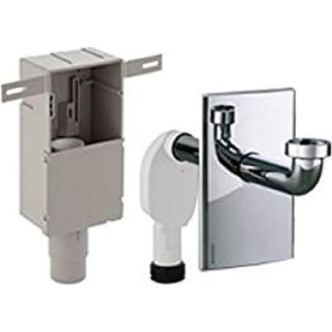 Siphon encastré lavabo Laiton Brillant Chromé (1/4)