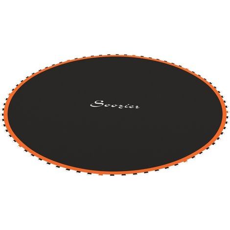 AMXCNOY Tapis de trampoline rond, en polypropylène, orange (1/5)