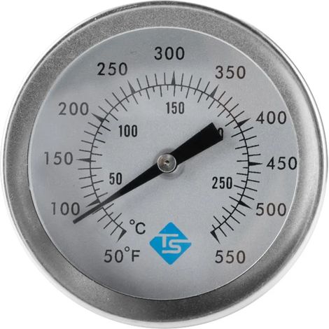 Thermomètre de four bimétallique en acier inoxydable INF – Analogique, à échelle mécanique non électrique pour barbecue/fumoir/four/chaudière (1/5)