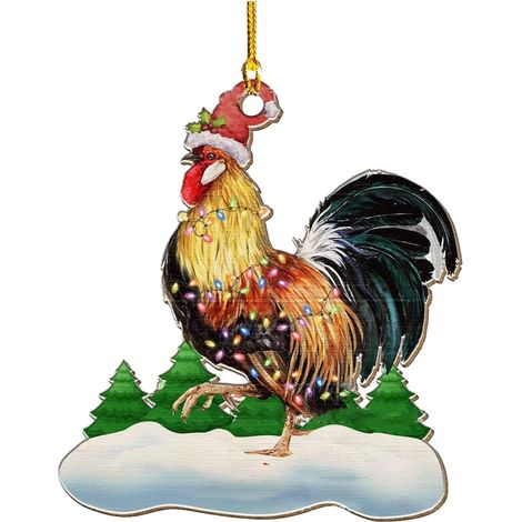 Ornement De Sapin De Noël - Dinosaure En Acrylique - Décoration Pour Arbre De Noël Mur Fenêtre Intérieur Extérieur - Lot De 1 Pièce (1/3)