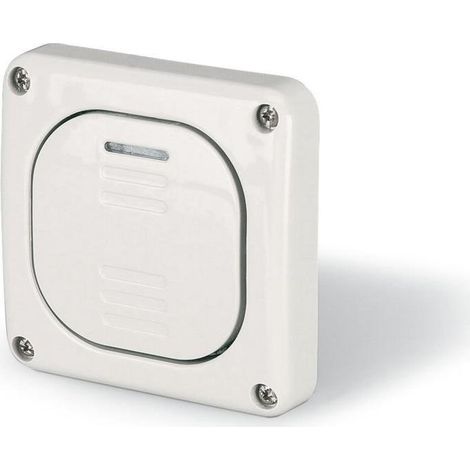 Interruptor de escalera empotrable 10AX M95, IP66, gris, PROTECTA