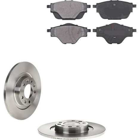 KIT FRENI POSTERIORI compatibile con PEUGEOT 508 SW II (FC,FJ,F4) - DISCHI + PASTIGLIE OEM: P 61 124 , P 61 122 / 18440 , 18444 /SOSTITUZIONE DIRETTA/BASSA POLVERE/SILENZIOSO (1/5)