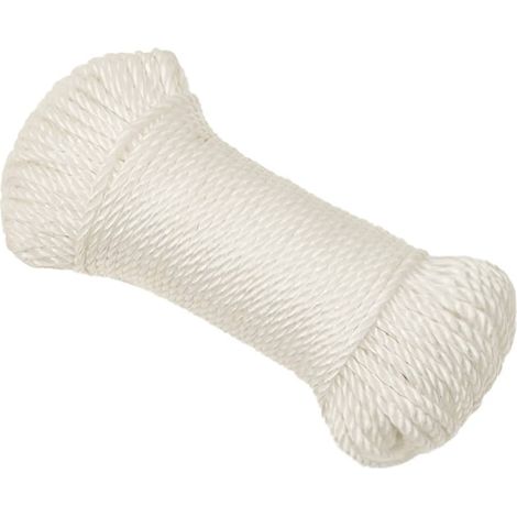 Maison Exclusive - Arbeitsseil Weiß 6 mm 25 m Polypropylen