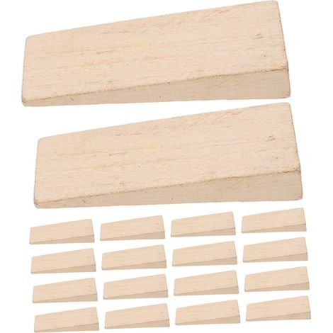 20 Pièces Coins de Rechange en Bois pour Manche de Hache  Installation Facile, Fixation Sûre, Usage Extérieur pour Outils Agricoles, Lot de 20 Pièces (1/5)