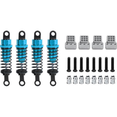 Stück 64-mm-Metallstoßdämpfer mit Halterung für WPL RC-Cars, blaue Ersatzteile (1/5)