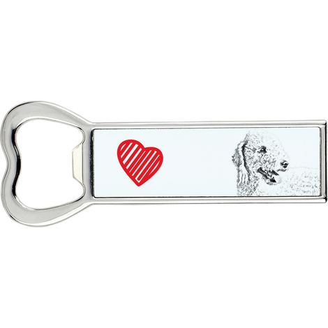 Bedlington Terrier, Rothbury Terrier: abridor de botellas con forma de perro, abridor de nevera personalizado, regalo único para hombre de Art-Dog (1/5)
