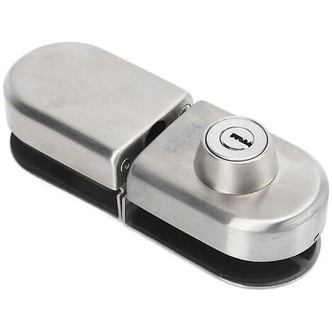 Serrure de porte coulissante en verre, cadre de serrure de porte en verre 1012mm, quincaillerie en acier inoxydable Lock (1/4)