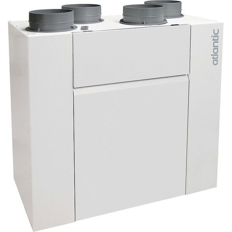 Atlantic – VMC double flux haut rendement avec échangeur 91% – Filtration G4 + F7 – Pour maisons individuelles – 412258 (1/6)