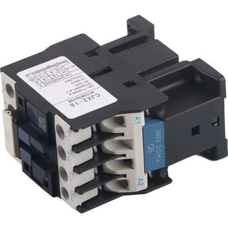 Contacteur AC 18A ouvert repos haute sensibilité fort courant coque ignifuge plastique industriel 380V pour distribution électrique (1/5)