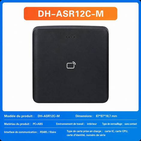 Lecteur de contrôle d'accès étanche pour carte IC DH-ASR12C-M dh-asr12c-m 1 × 1 × 1 cm 1 g – Livraison gratuite