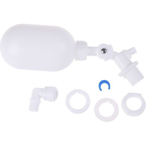 Kunststoff-Einlass-Schwimmerventil für Wassertank, Wasserspender, kleiner Anschluss, Schwimmerschalter, Wasserstandsregler (1/4)