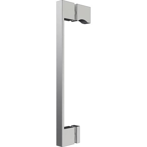 AQUABATOS Duschkabinengriff, Duschtürgriff,Zinklegierung in Chrom-Optik, Bogengriff, Lochabstand 220 mm (1/5)