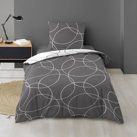 Housse de couette 140x200 Elton + taie microfibre (1/5)