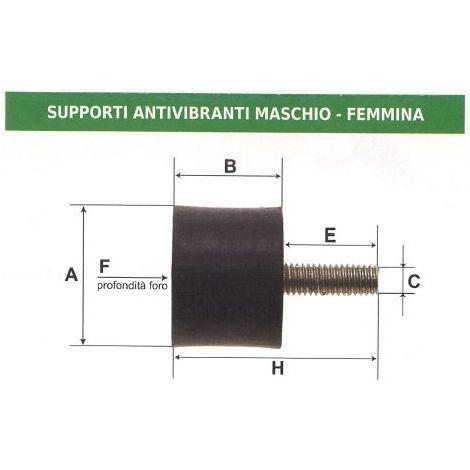 Schwingungsdämpfer, männlich - weiblich UNIVERSAL 011904