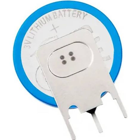 Pile au lithium CR2032 PP3A Akyga AKY1086 3 V / 210 mAh, connecteur raster 3 broches 4 mm (1/2)