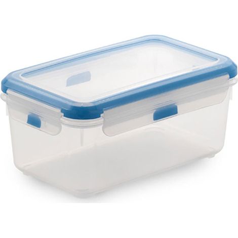 BPA-freie rechteckige „Super Lock“ Lunchbox mit auslaufsicherem Deckel 19,6 x 11,2 x 8,1 cm (1 l Fassungsvermögen)