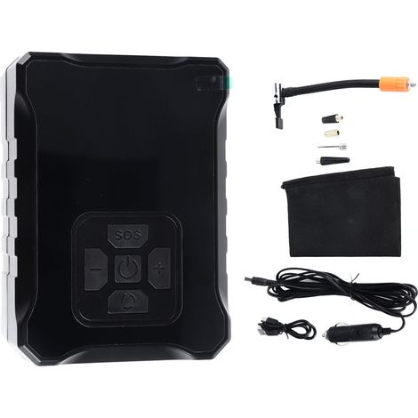 Gonfleur de pneus Portable, batterie 3600mAh, pompe à Air électrique 150PSI avec éclairage pour voitures, pneus de moto et de vélo (1/5)
