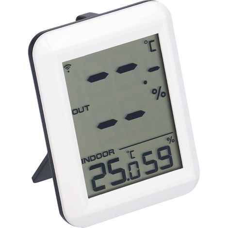 Hygromètre-thermomètre numérique sans fil, moniteur d'humidité et de température pour l'intérieur et l'extérieur (1/5)