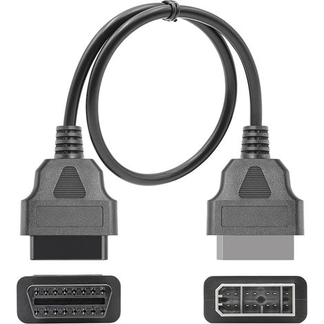 Câble d'extension OBDII 14 broches vers 16 broches OBD1 - Adaptateur d'extension 14 broches vers 16 broches (1/4)