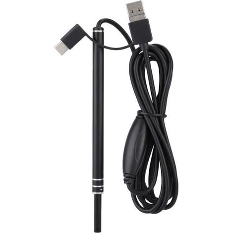 Endoscope Oreille - Caméra Endoscope HD 1080P avec Cuillère d'Extraction - Compatible USB/Micro-USB/Type-C - Pour Nettoyage Auditif - 1 Pièce (1/2)