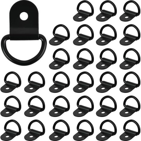 30 D-Ringe, robuste Zurrösen, LKW-Haken, Zurrösen zur Sicherung von Anhängern, LKWs, Booten und PKWs, 100 kg (1/5)