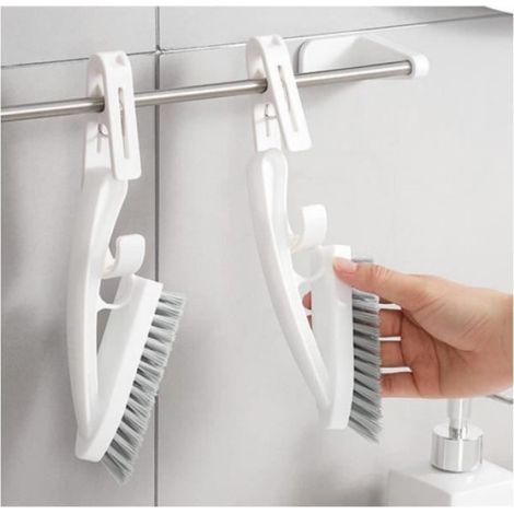 Brosse À Coulis - Manche Long 45 Cm - Pour Nettoyage Fissures Carrelage Mural Rails Cadres Fenêtre - 1 Pièce (1/4)