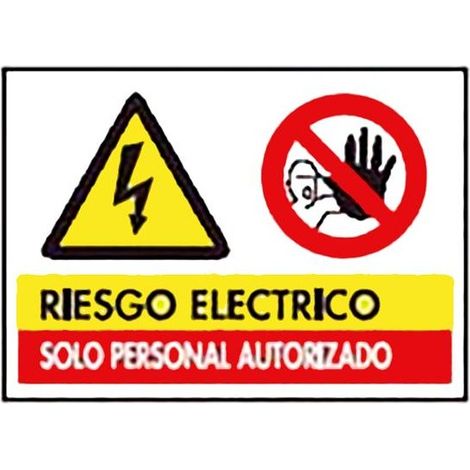 Panneau PVC « Risque électrique », 40 x 60 cm, haute visibilité, intérieur et extérieur - MARCA
