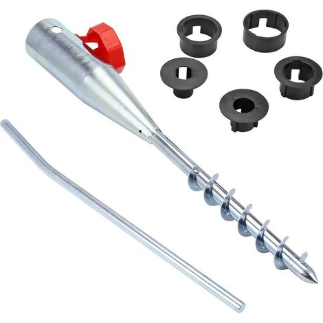 Supporto per ombrellone da giardino in metallo avvitabile 57 cm (1/5)