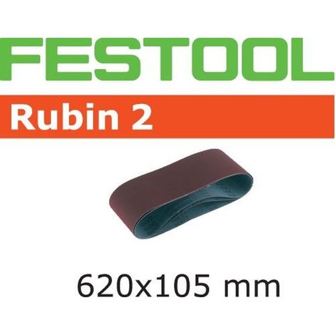 Festool Banda de lijar L620X105-P80 RU2/10 Rubin 2