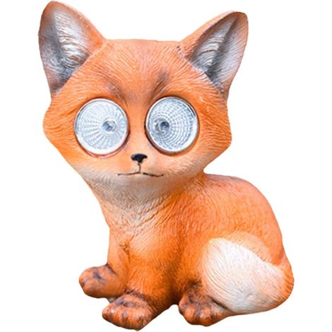 Tierstatue Fuchs Ornamente Solar Statue Outdoor Figur Licht