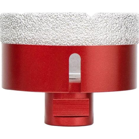 Scie Cloche Diamant Foret avec Filetage M14 pour le forage à sec ou humide de manière professionnelleà sec en Porcelaine, Carrelage, Granit, Marbre, Verre (75mm) (1/5)