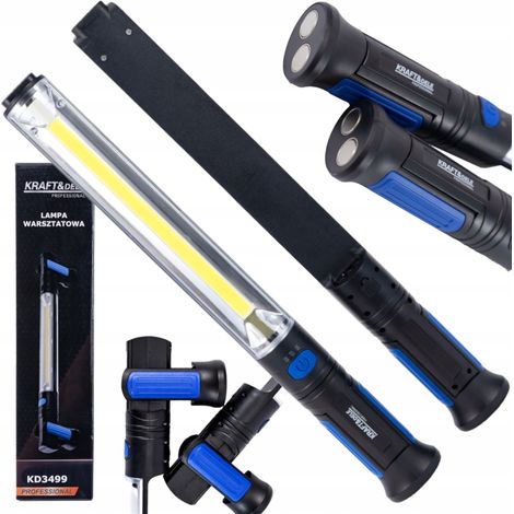 Wiederaufladbare Taschenlampe mit zwei LEDs, USB-C-Anschluss, 1000 Lumen, Magnetanschluss (1/5)