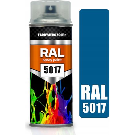 Vernice spray acrilica RAL 5017 blu traffico, blu lucido, 400 ml (1/2)