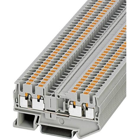 Phoenix Contact – Blocs de jonction simples à 4 conducteurs 3209578 – Section de câble 0,14 à 4 mm² – Raccordement Push-in – Courant 24 A, Tension 800 V (1/4)