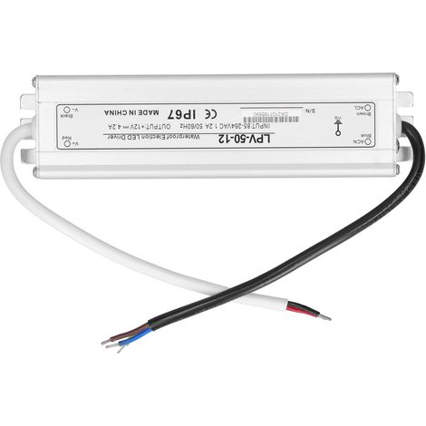 BERM LED Driver électronique 50W adaptateur de transformateur d'alimentation étanche LPV-50-12 DC12V