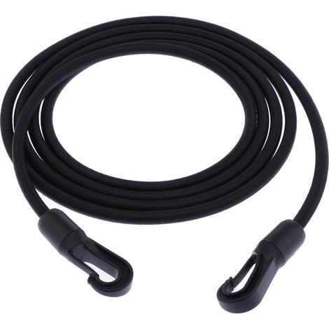 Lanière élastique en corde de corde élastique en caoutchouc robuste de 8mm avec crochets clips 1.5m (1/5)