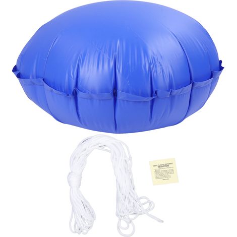 Cuscino gonfiabile per piscina, spesso cuscino protettivo in PVC per piscine fuori terra all'aperto, rotondo, 120 cm, blu scuro