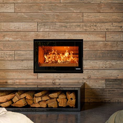 Insert à bois premium - THERMOROSSI Skyline 800 7.9 kW Sans socle - Avec kit ventilation - Avec cadre